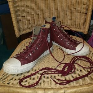 Maroon Winter High-Top Converse